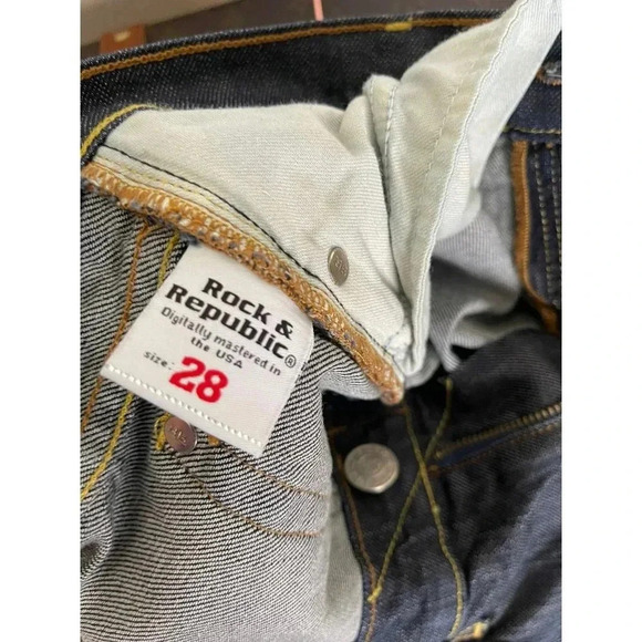 Rocks and Republic Womens Roth crthwrw Bootcut Leg Denim Jeans Sz 28 - Picture 12 of 12
